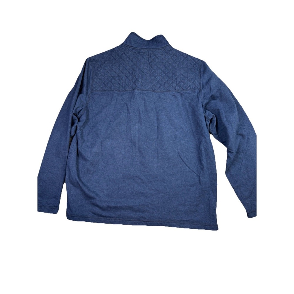 G.H. Bass & Co. Men's Mountain Wash quarter-zip pullover Size XL Navy old money - Picture 13 of 14